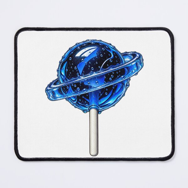 Item preview, Blue Ringed Planet Lollipop Cosmic Pop Art designed and sold by sasaPRO.