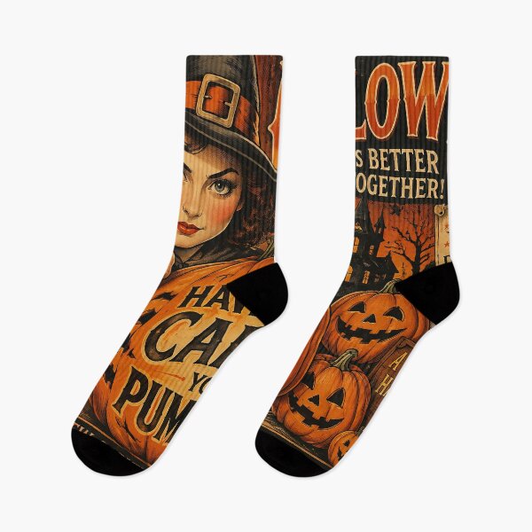 Item preview, Tarjeta pre-Halloween de estilo vintage con una bruja y mensajes de Halloween designed and sold by 4Seasons.