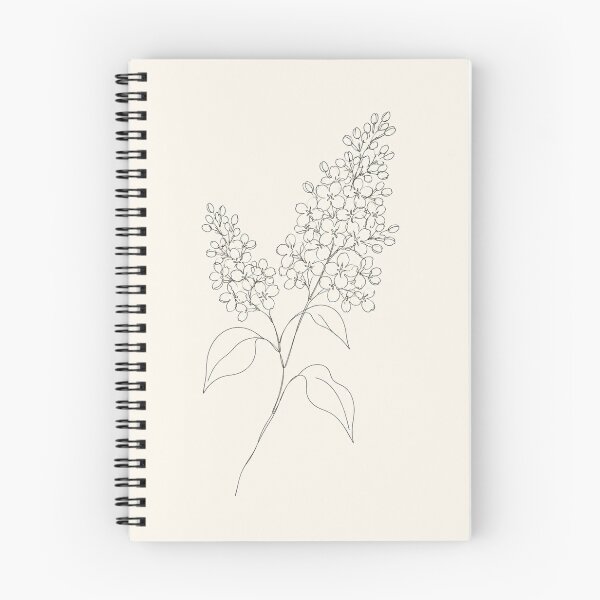 Item preview, Single Lilac Branch | Minimalist Continuous Line Art Print designed and sold by Zaramodo.
