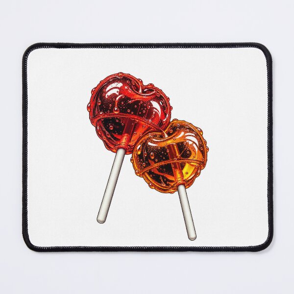Item preview, Red and Amber Heart Lollipop Duo designed and sold by sasaPRO.