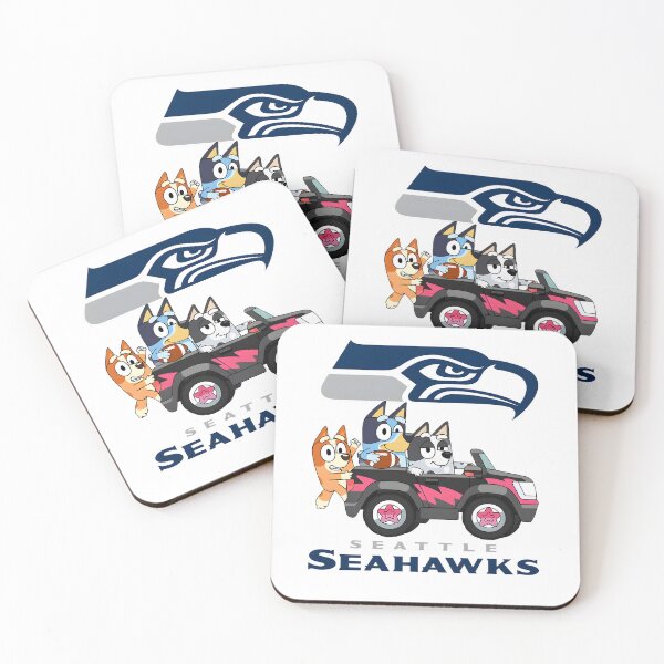 Item preview, Bluey Seattlee Seahawkss Football Car Art designed and sold by Kleinpixel.