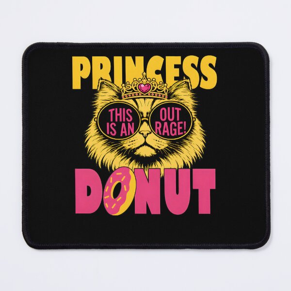 Item preview, Princess Donut Cat Crown Sunglasses Outrage designed and sold by 27Maydesign.