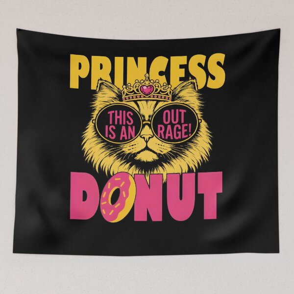 Item preview, Princess Donut Cat Crown Sunglasses Outrage designed and sold by 27Maydesign.