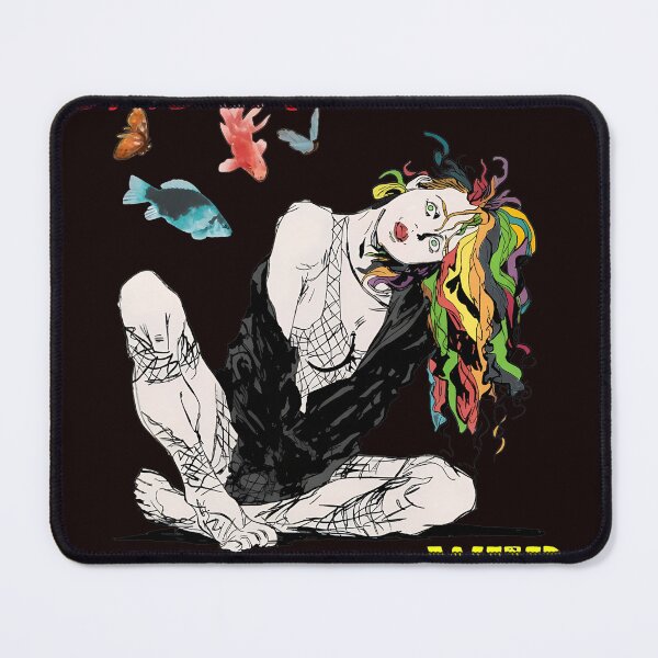 Item preview, Rainbow Hair Dreamer Floating Fish Art designed and sold by kawanva-studio.