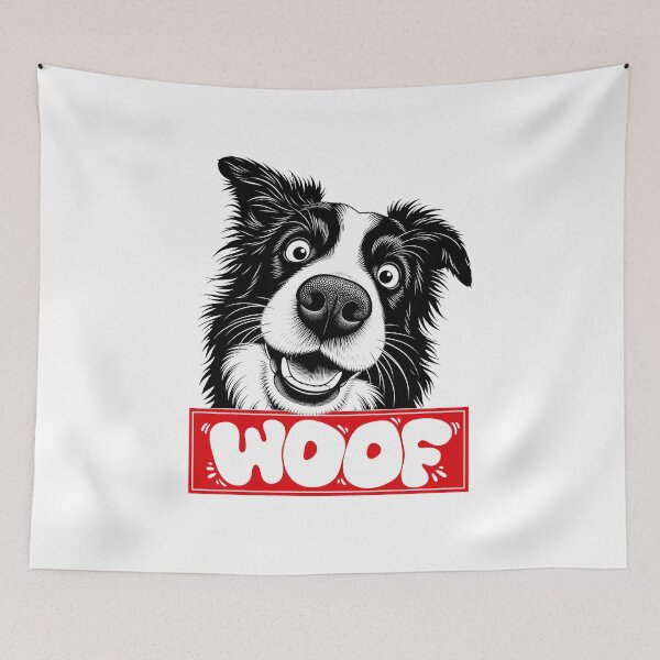 Item preview, Dog says WOOF! designed and sold by Birdie and Flynn.