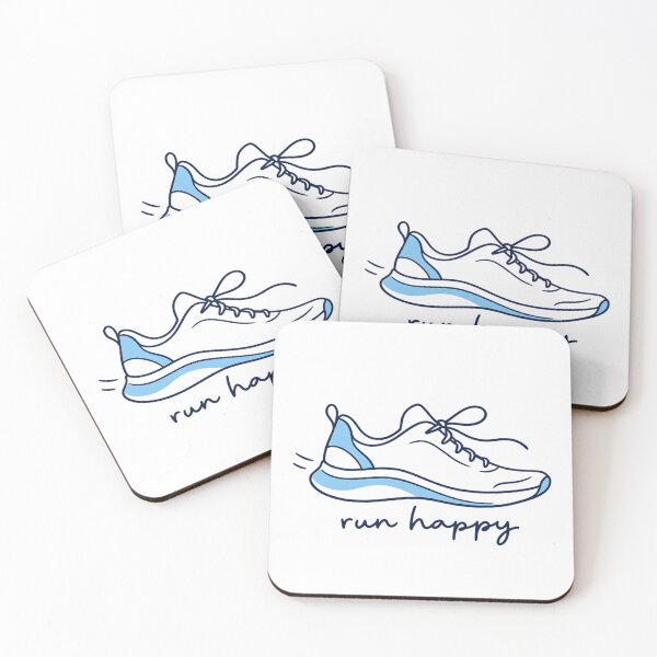 Item preview, Run Happy Minimalist Running Shoe Illustration designed and sold by H.M. Bright Design.