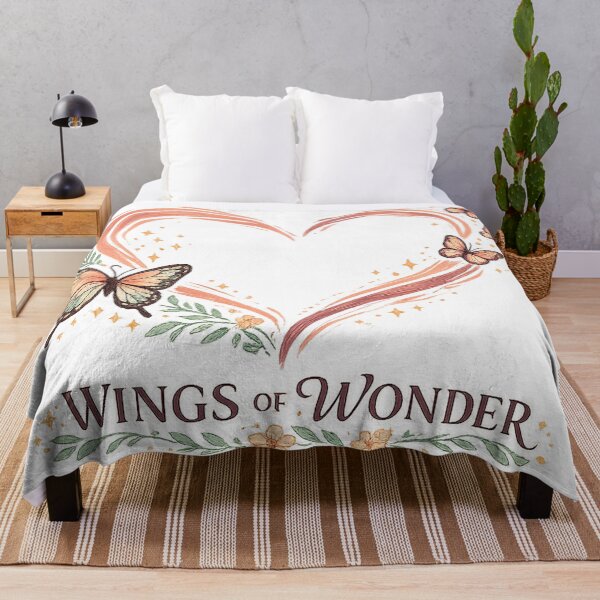 Item preview, Wings of Wonder Butterfly Heart Floral Cottagecore Nature Design designed and sold by inkoutninja.