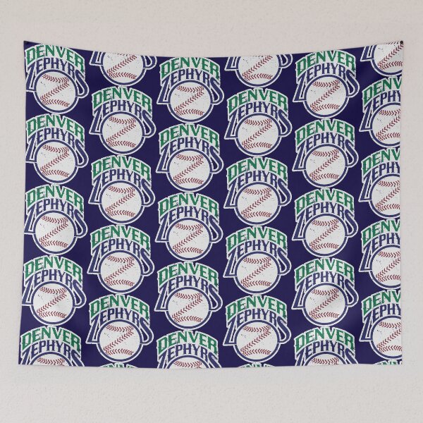 Aperçu de l'œuvre Denver Zephyrs - Ballon de baseball vintage (ancienne version) créée et vendue par Ryan Jay Cruz.