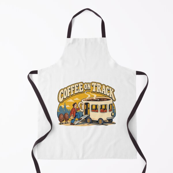 Item preview, All Aboard the Morning Coffee Tram designed and sold by Pixdot.