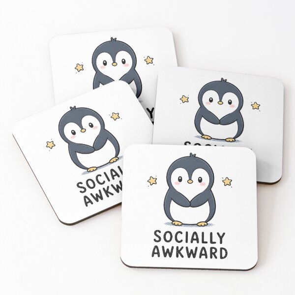 Item preview, Socially Awkward Cute Penguin Funny Introvert Kawaii Penguin Design designed and sold by dreamz-world.