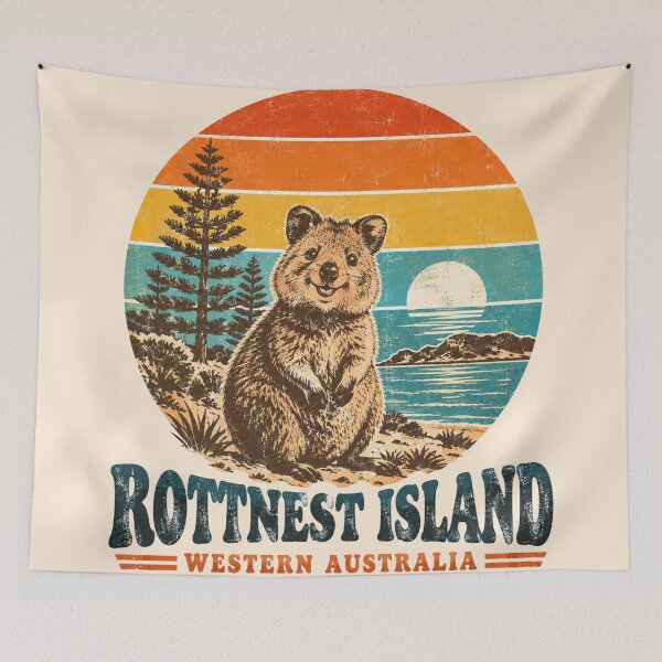 Item preview, Rottnest Island Quokka Vintage Australia designed and sold by Yellowriversss.