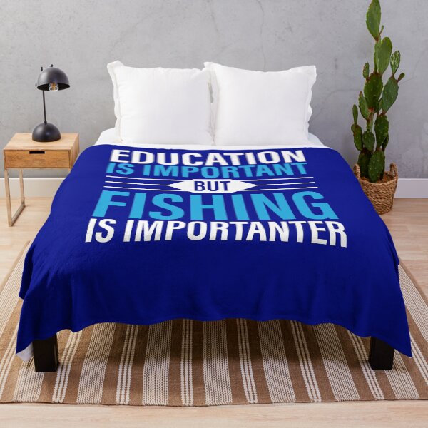 Item preview, Education Is Important But Fishing Is Importanter T-Shirt designed and sold by JoyVero.