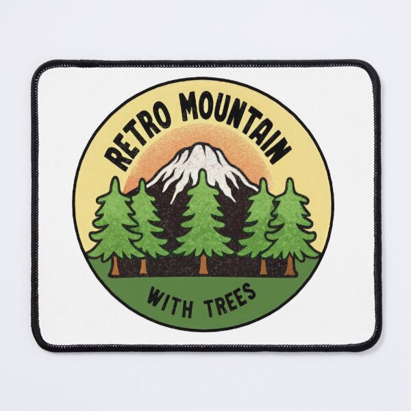 Item preview, Retro mountain with trees vintage Art designed and sold by Expressions-Sel.