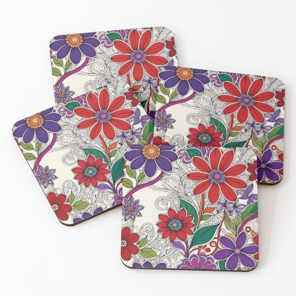 Item preview, Zentangle Flower Garden designed and sold by Beyond The Canvas.