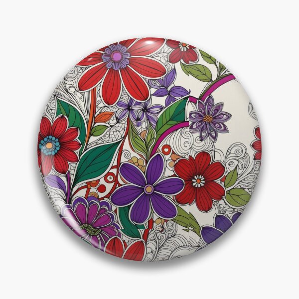Item preview, Zentangle Flower Garden designed and sold by Beyond The Canvas.