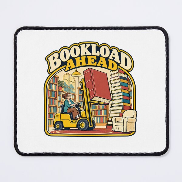 Item preview, Book Lover Forklift Reading Backlog designed and sold by Pixdot.