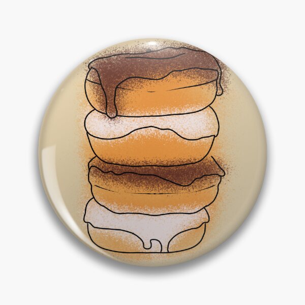 Item preview, Torre de donuts de chocolate y vainilla (naranja, marrón y crema) designed and sold by Burnt_Pikachu.