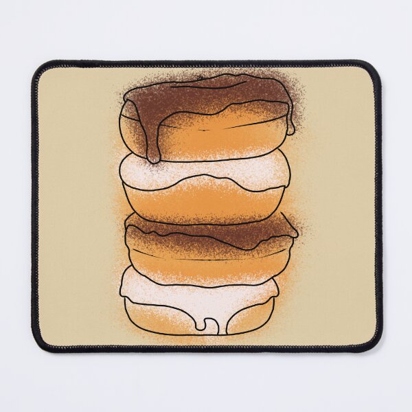 Item preview, Choc & Vanilla Doughnut Stack (Orange, Brown & Cream) designed and sold by Burnt_Pikachu.