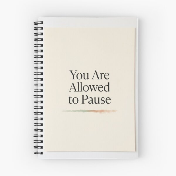Item preview, You Are Allowed to Pause | Calm Typography Wall Art designed and sold by Zaramodo.