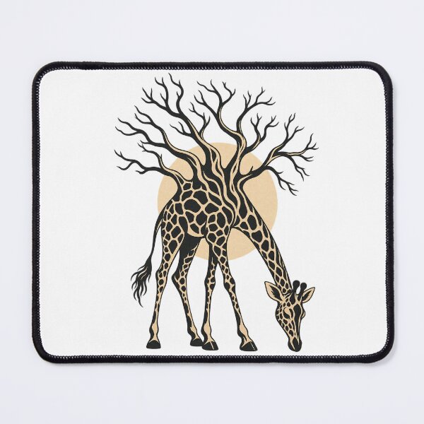 Item preview, Acacia Giraffe Botanical Wildlife Illustration designed and sold by sasaPRO.