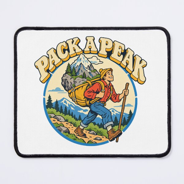 Item preview, Hiker Carrying a Mountain Backpack designed and sold by Pixdot.