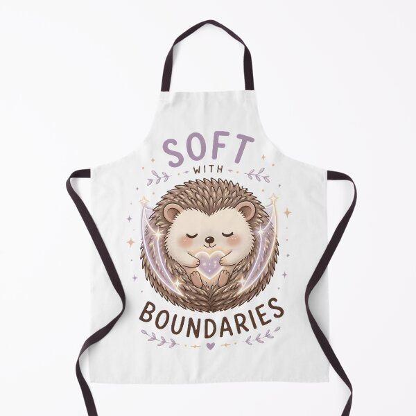 Item preview, Soft With Boundaries Cute Hedgehog Self Love Mental Health Kawaii Design designed and sold by dreamz-world.