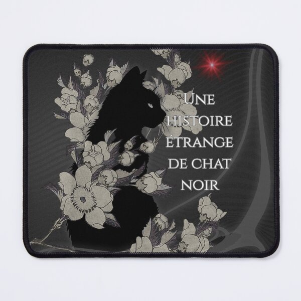 Item preview, Art nouveau Chat Noir floral designed and sold by Strangestory.