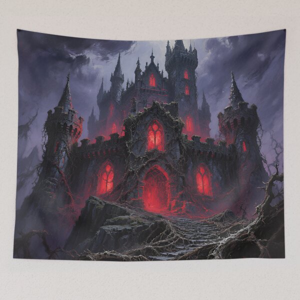 Item preview, Dark Gothic Castle of Crimson Shadows – Haunted Dark Fantasy Fortress designed and sold by cr6zym1nd.