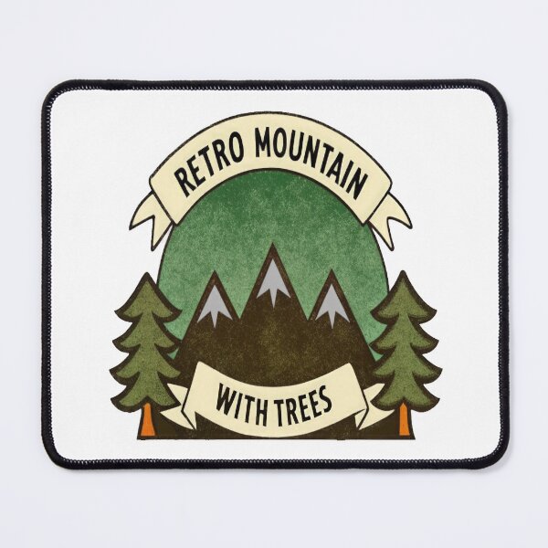 Item preview, Retro mountain with trees vintage Art designed and sold by Expressions-Sel.