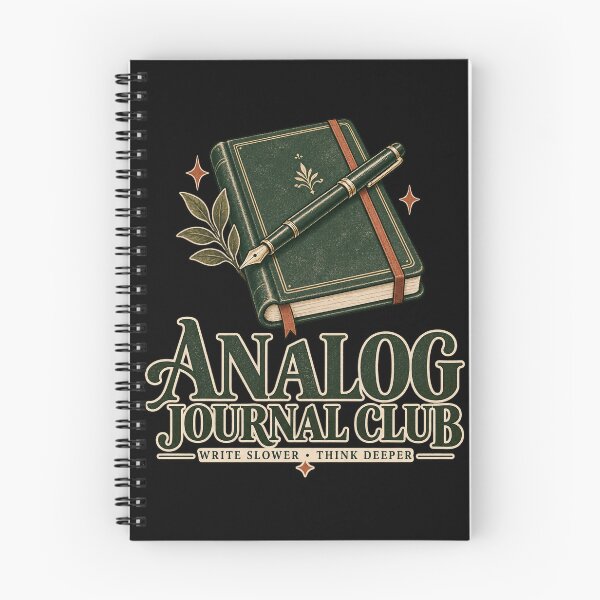 Item preview, Analog Journal Club – Write Slower Think Deeper designed and sold by MotiveMint.