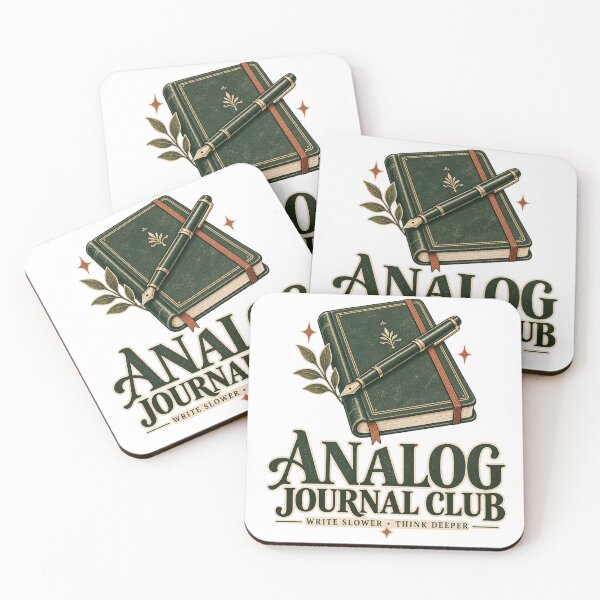 Item preview, Analog Journal Club – Write Slower Think Deeper designed and sold by MotiveMint.