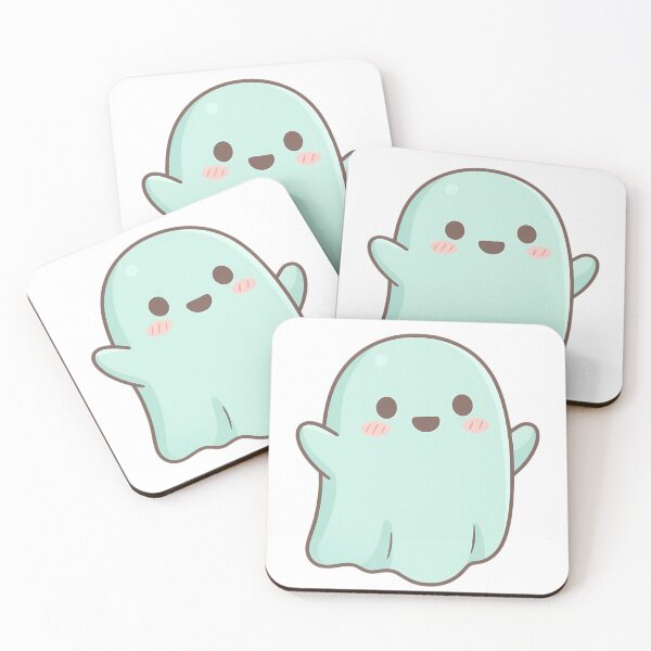 Item preview, Cute Kawaii Mint Ghost Happy Spooky Graphic designed and sold by ArtLabCreations.