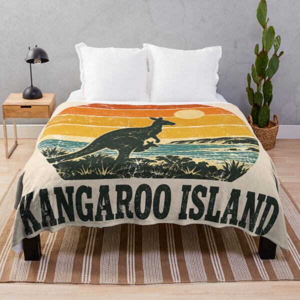 Item preview, Kangaroo Island South Australia Retro Sunset designed and sold by Yellowriversss.
