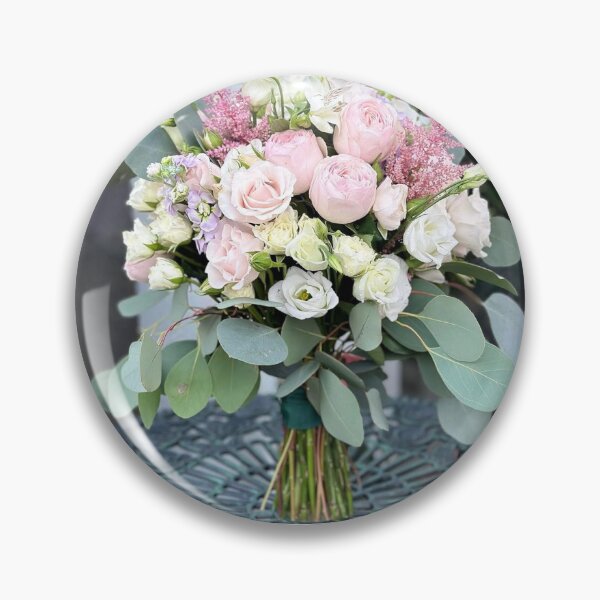 Item preview, Elegant Pastel Flower Bouquet with Eucalyptus designed and sold by Ingr1d-M3deea.