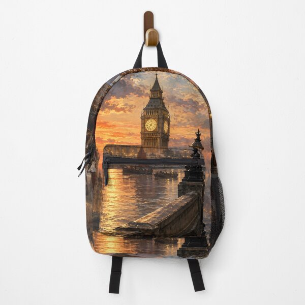 Item preview, Big Ben & Westminster – Victorian Romantic London Landscape Art designed and sold by DoReMiStudio.