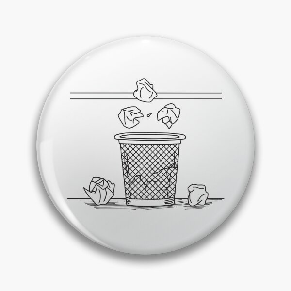 Item preview, A wastebasket under a table with crumpled notes and wrappers designed and sold by rasagamastore.