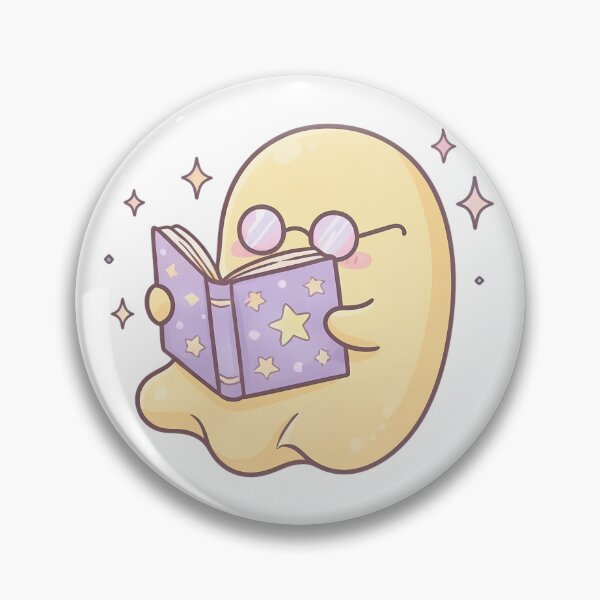 Item preview, Cute Bookworm Ghost Reading Book Kawaii Graphic designed and sold by ArtLabCreations.