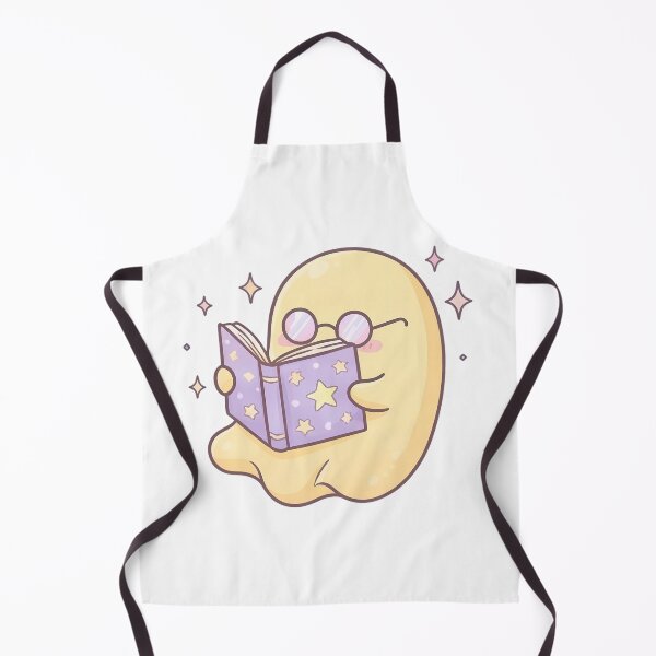 Item preview, Cute Bookworm Ghost Reading Book Kawaii Graphic designed and sold by ArtLabCreations.