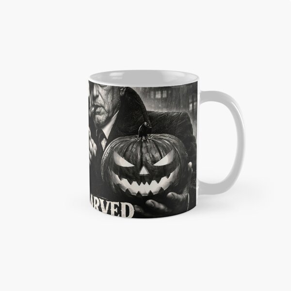 Item preview, Pre-Halloween gang-style black and white illustration with Halloween messages designed and sold by 4Seasons.