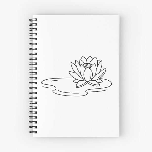 Item preview, A water lily beside a patch of algae spreading across the water designed and sold by rasagamastore.