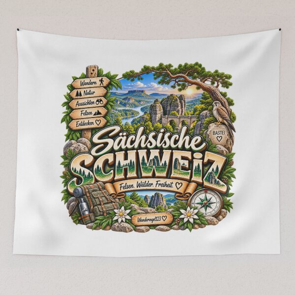Item preview, Saxon Switzerland – Bastei Rocks Hiking & Nature designed and sold by Wandervogel123.