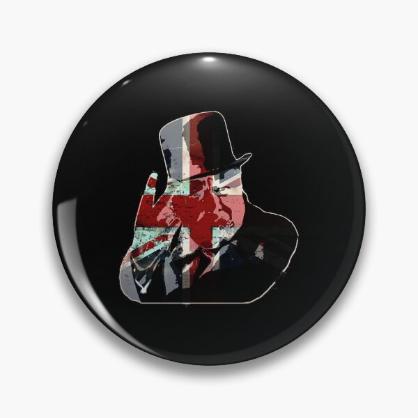 Item preview, Vintage Uk Flag With Churchill Silhouette designed and sold by EGer944.
