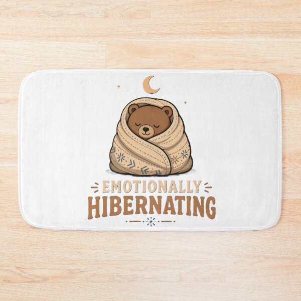 Item preview, Emotionally Hibernating Cute Bear Cozy Blanket Funny Sleepy Bear Design designed and sold by dreamz-world.