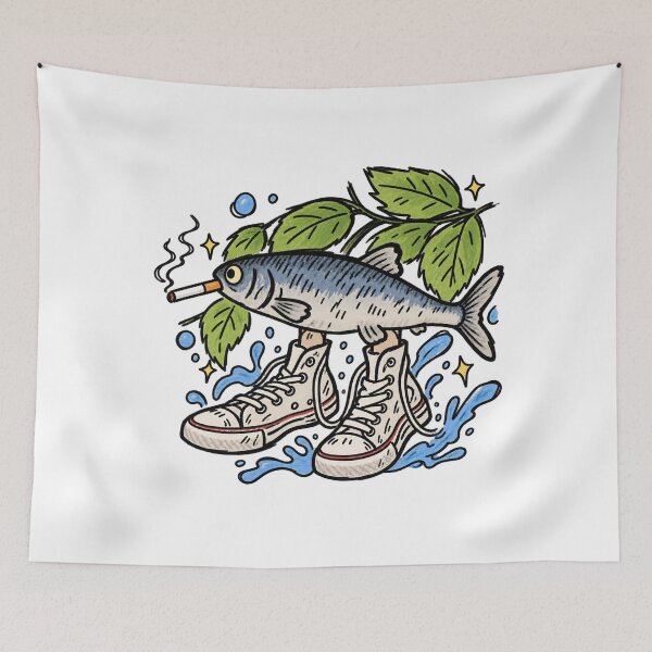 Item preview, Fish With Fresh Kicks designed and sold by MonkiFlipp.