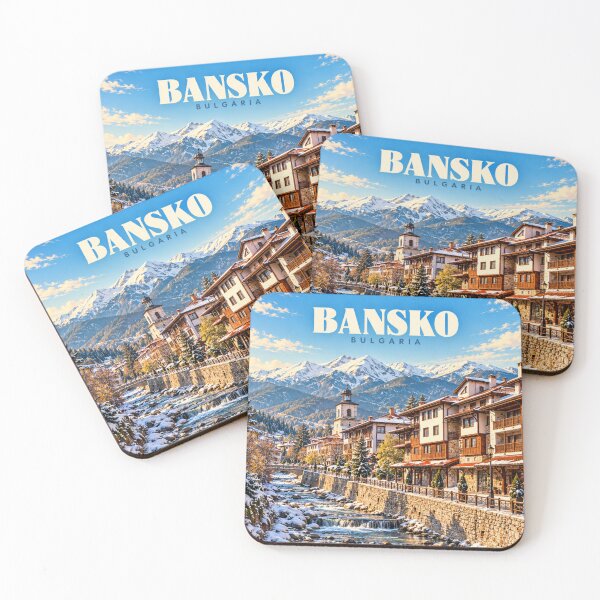 Item preview, Bansko Vintage Bulgarian Mountain Town Art designed and sold by MichaeIRellov.