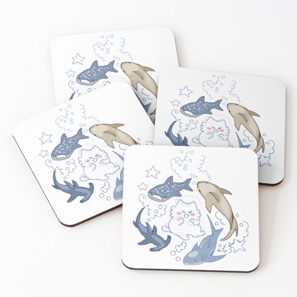 Item preview, I Love Sharks Cute Blue Underwater Wildlife  designed and sold by BigonionCat.