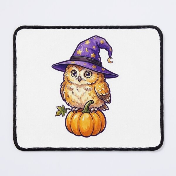 Item preview, Cute Owl Witch Sitting on a Pumpkin designed and sold by Jonaree Art Design.
