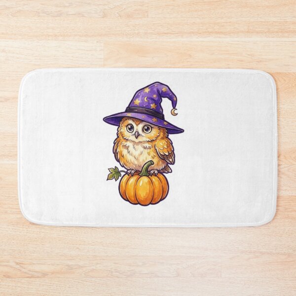 Item preview, Cute Owl Witch Sitting on a Pumpkin designed and sold by Jonaree Art Design.