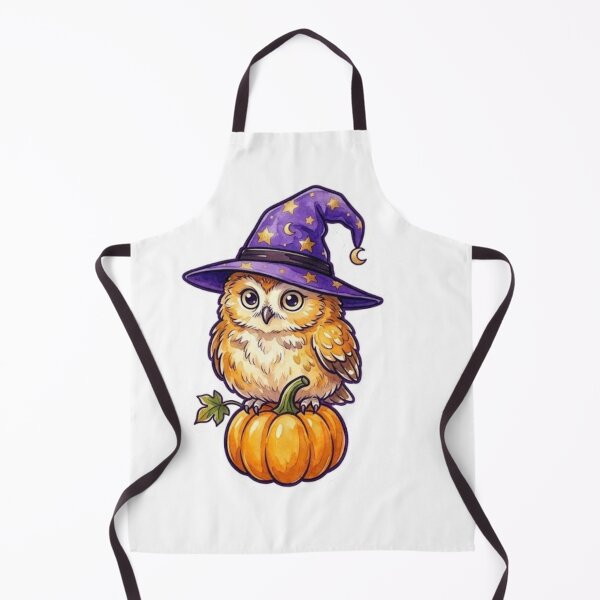 Item preview, Cute Owl Witch Sitting on a Pumpkin designed and sold by Jonaree Art Design.