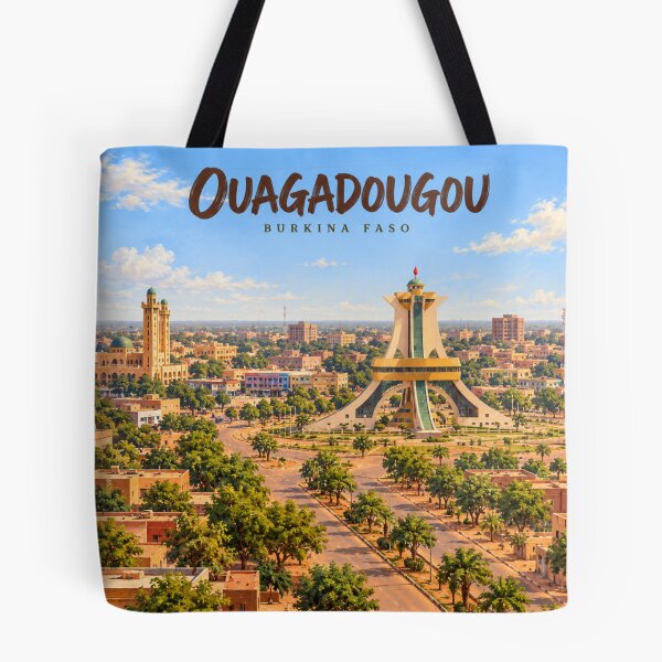 Item preview, Ouagadougou Painterly Burkinabè City Impression designed and sold by MichaeIRellov.